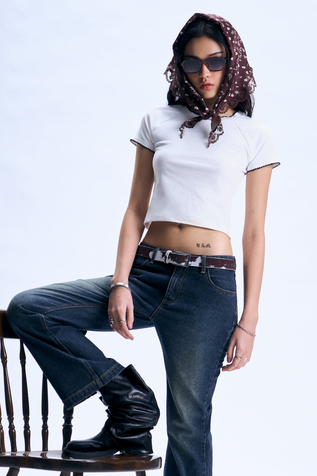 Basic Slim Cropped T-Shirt