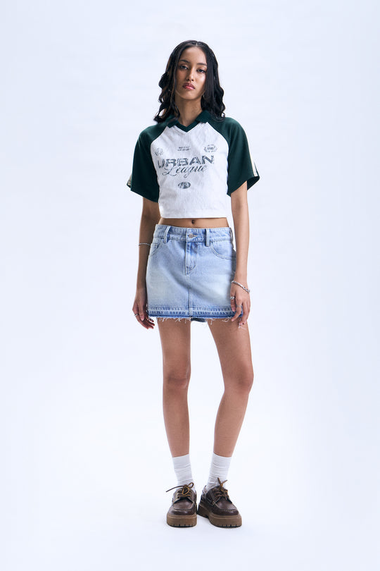 Washed Micro Skort