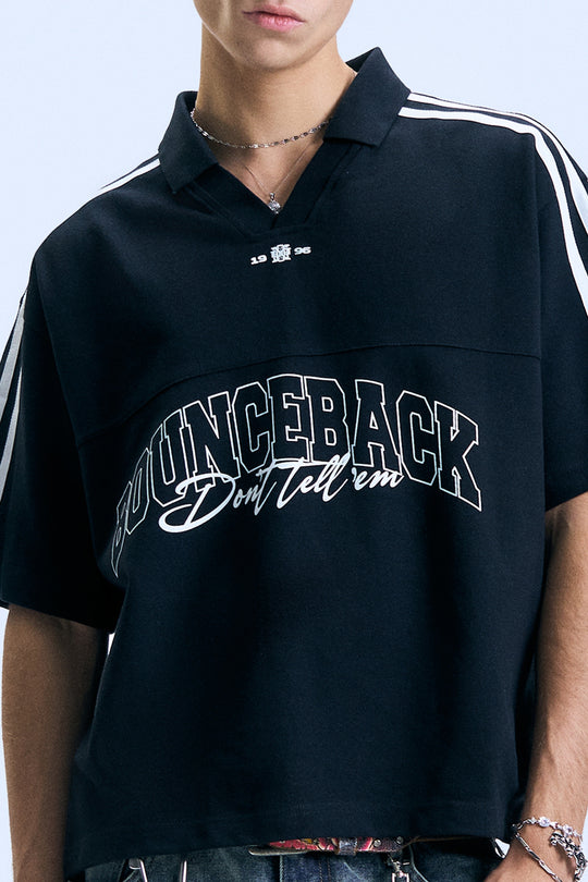 Graphic Boxy Polo