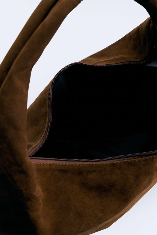 Suede Hobo Bag