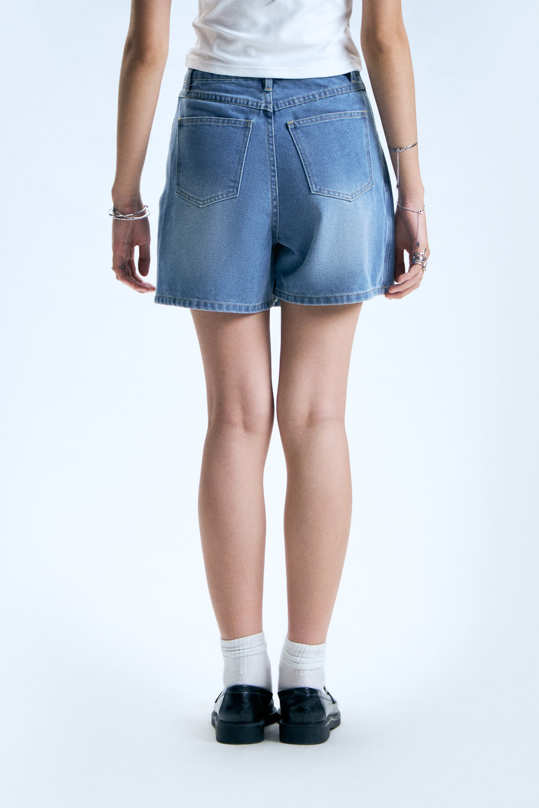 Denim Wrap Skort