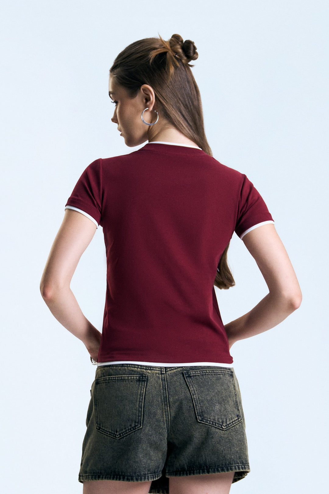 Double Layer Slim T-Shirt