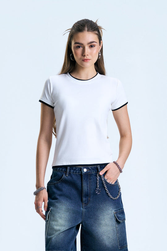 Double Layer Slim T-Shirt