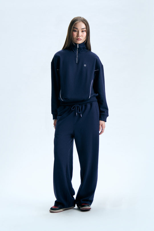 Knit Barrel Track Pants