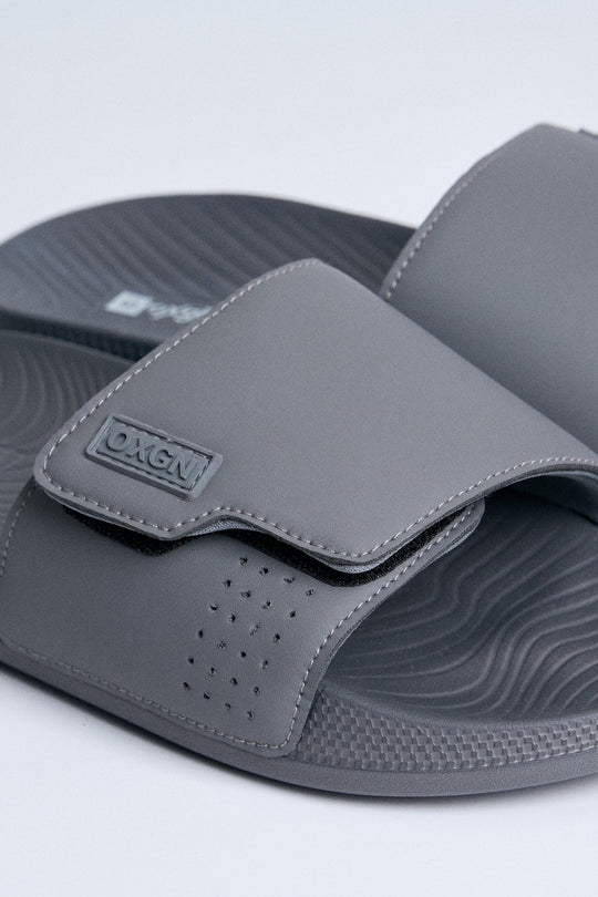 Men's Single Band Slides with Cushioned Sole