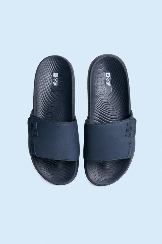 Men's Single Band Slides with Cushioned Sole