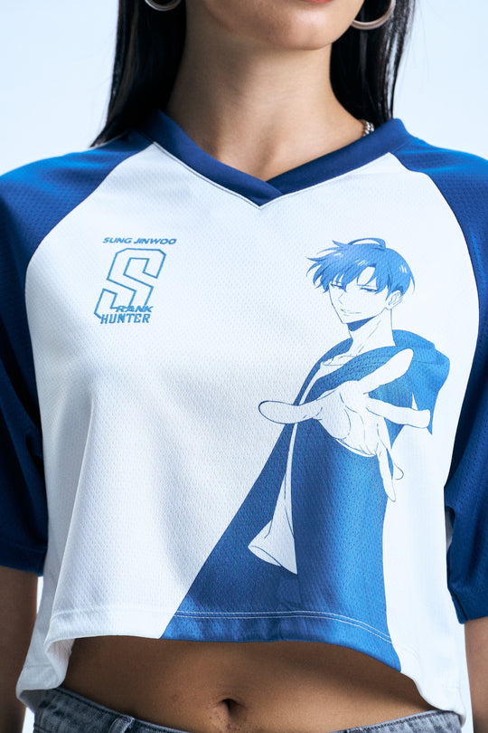Raglan Jersey Graphic Boxy T-Shirt