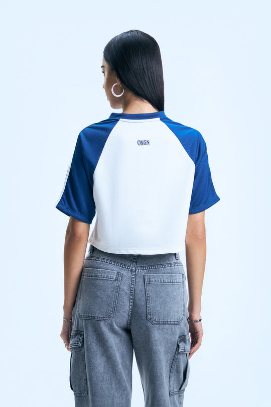 Raglan Jersey Graphic Boxy T-Shirt
