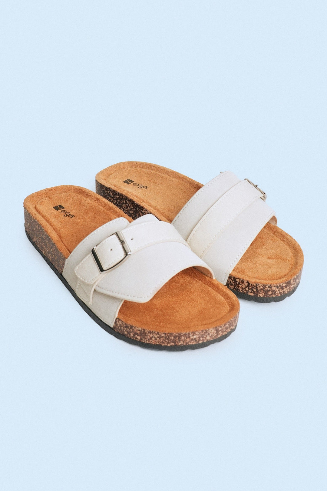 Ladies' Cork Sole Single Band Slides