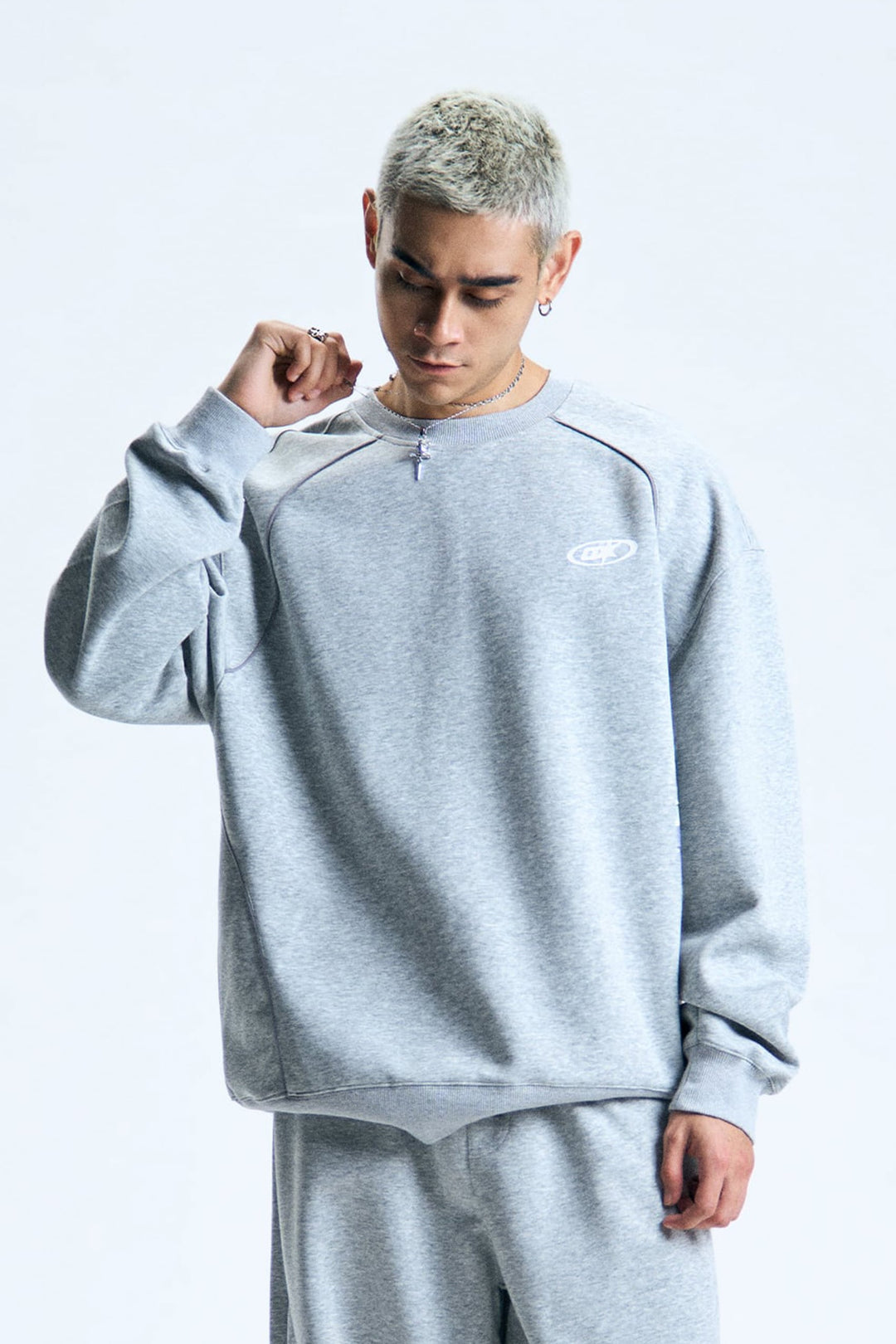 Raglan Embroidered Pullover
