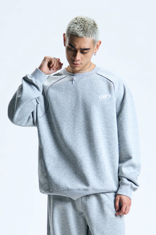 Raglan Embroidered Pullover