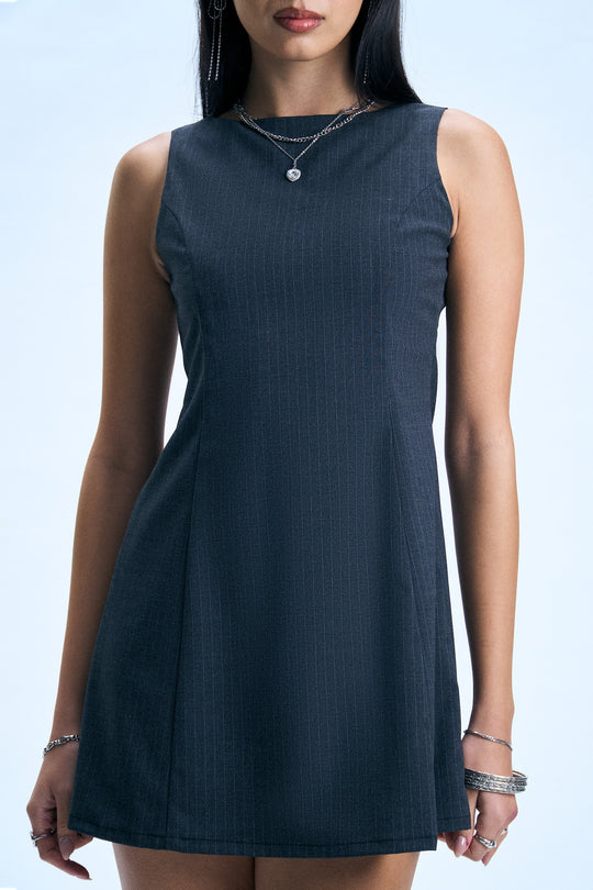 Pinstriped Dress