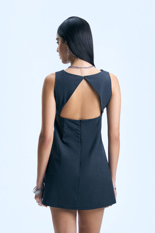 Pinstriped Dress