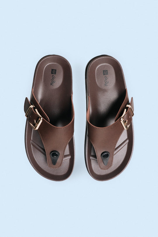 Ladies' Chunky Heels Thong Sandals