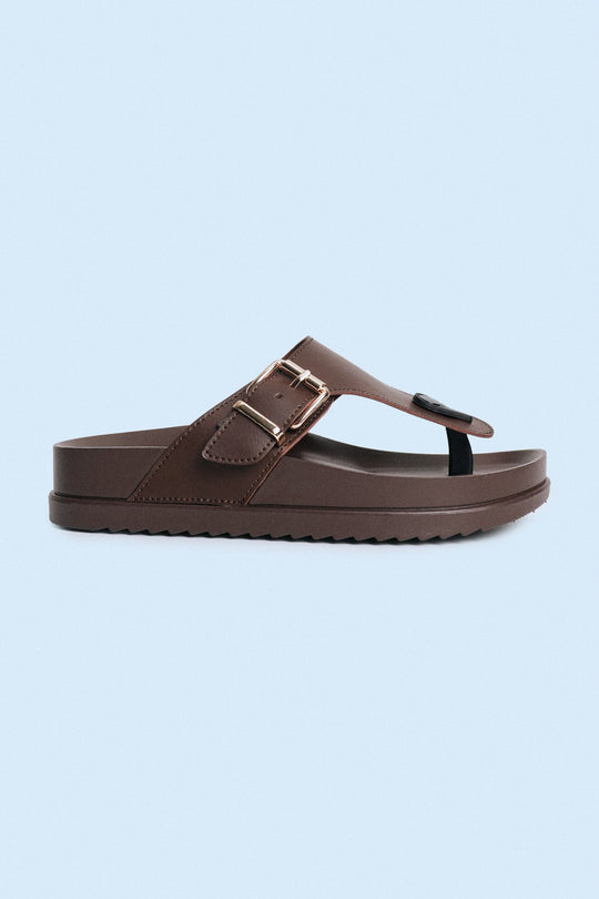 Ladies' Chunky Heels Thong Sandals