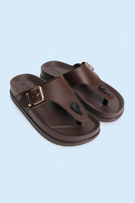 Ladies' Chunky Heels Thong Sandals
