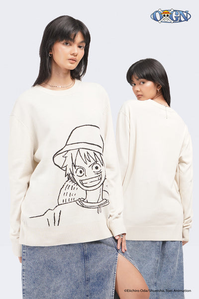 One Piece x OXGN Luffy Knitted Sweater