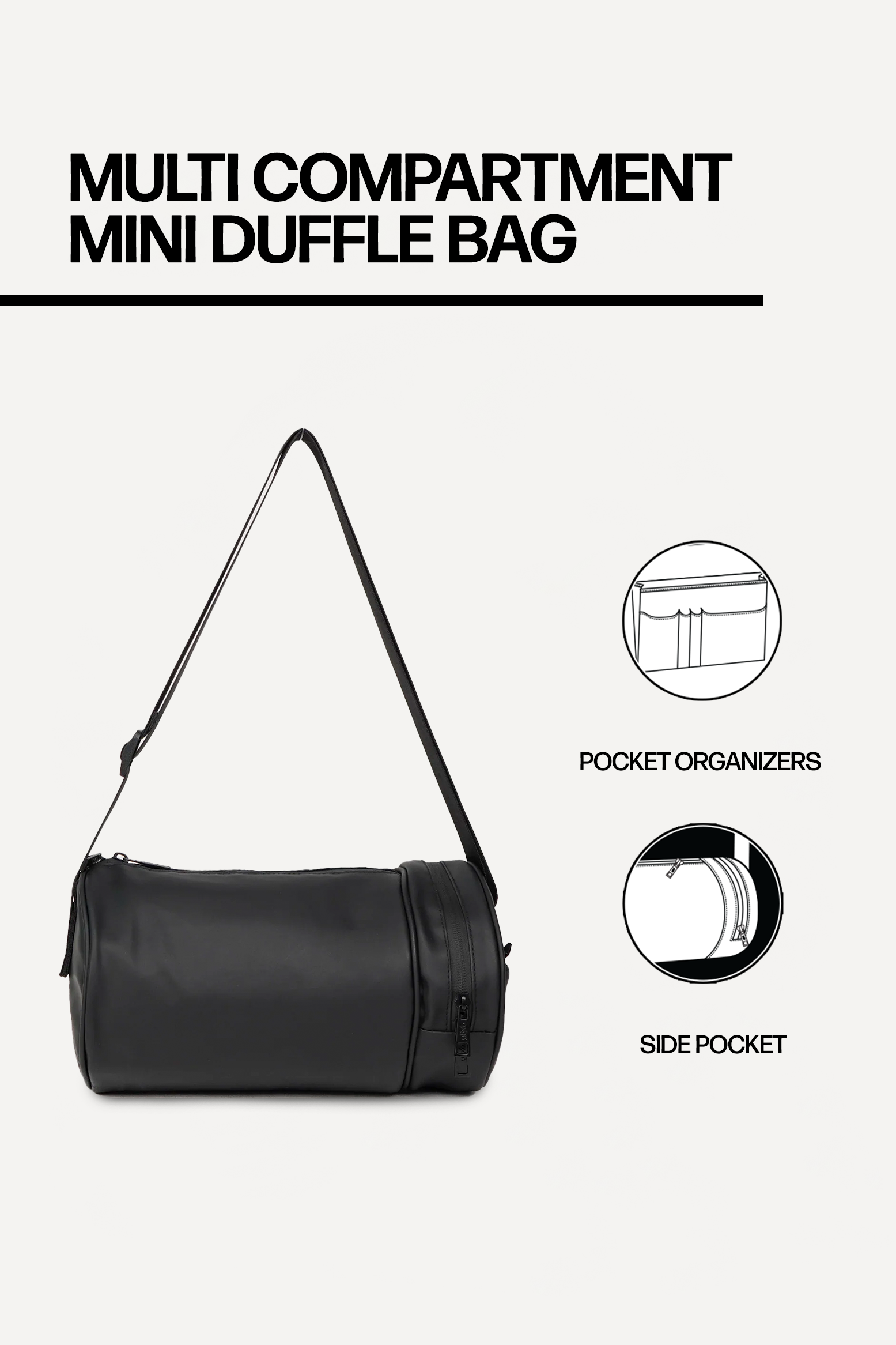 Multi Compartment Mini Duffle Bag – OXGN