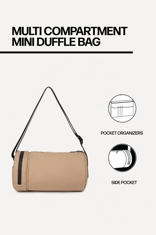 Multi Compartment Mini Duffle Bag