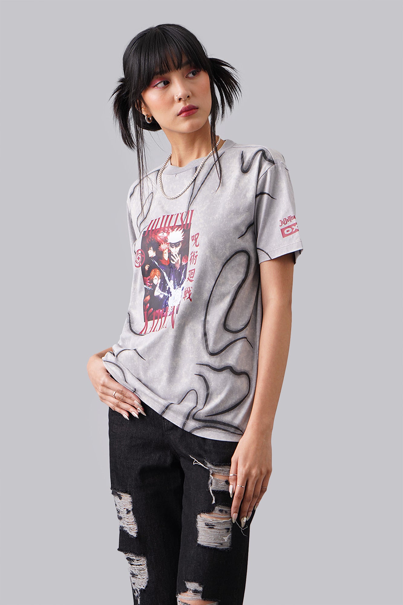 Jujutsu Kaisen x OXGN 4 Heroes Tie Dye T-Shirt
