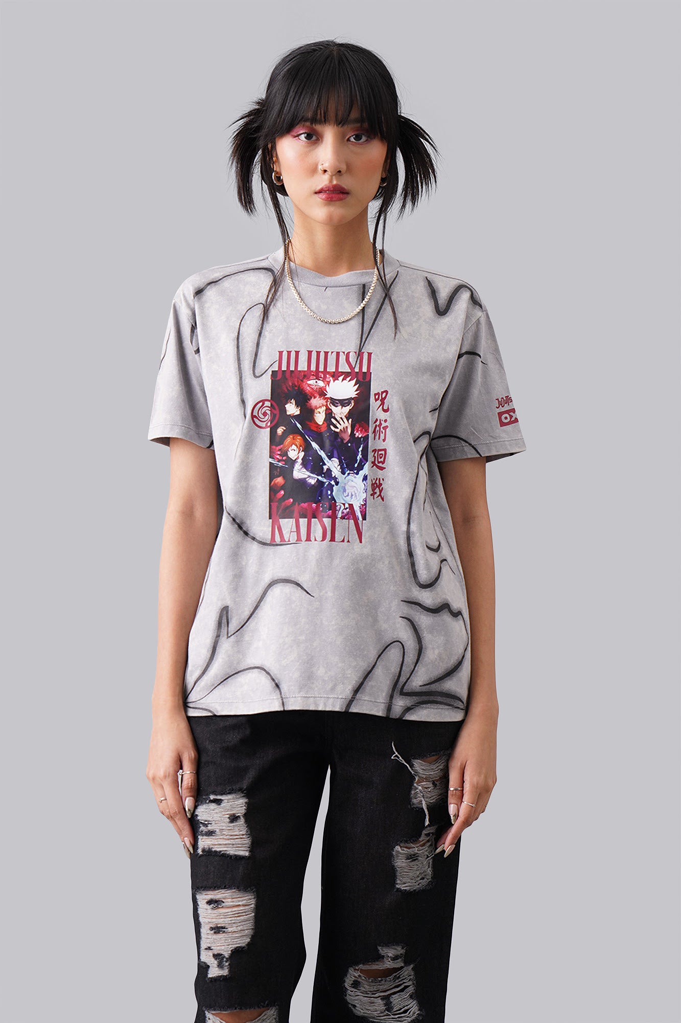 Jujutsu Kaisen x OXGN 4 Heroes Tie Dye T-Shirt