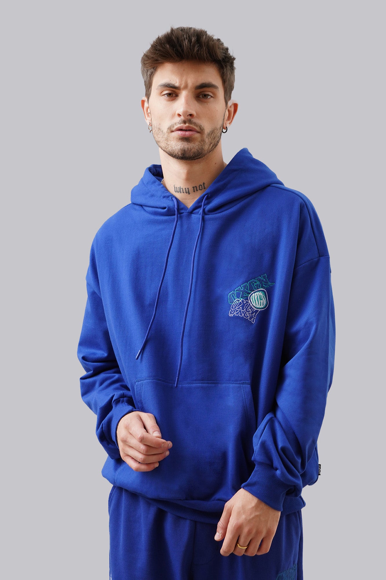 Hoodie With Assorted Patches