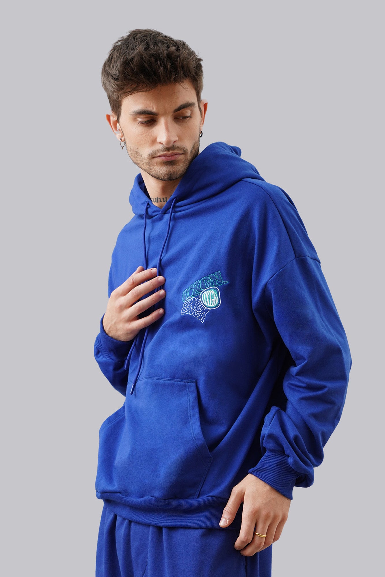 Hoodie With Assorted Patches