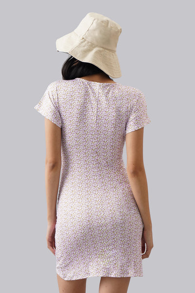 Floral Crossover Dress
