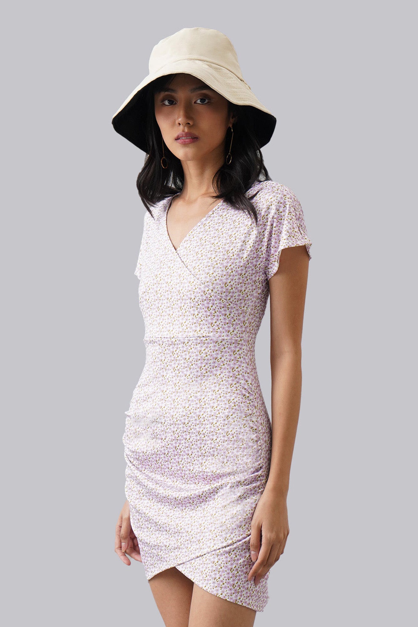 Floral Crossover Dress