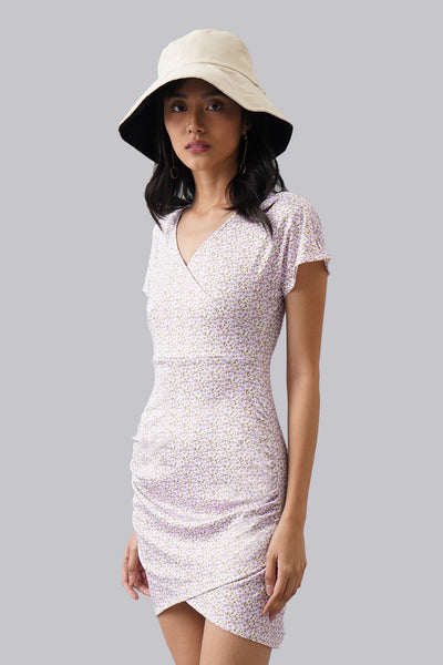 Floral Crossover Dress