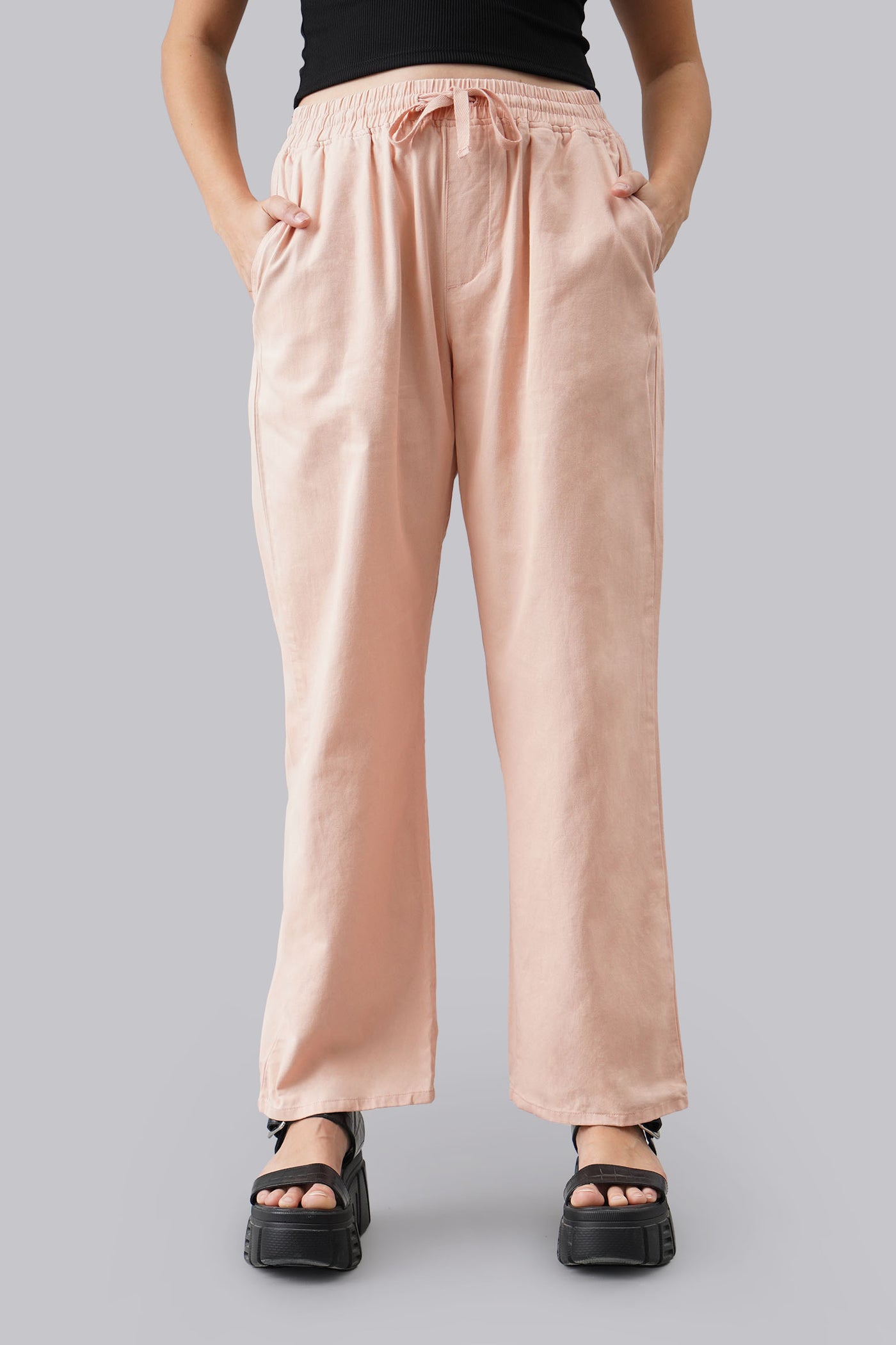 Unisex Trousers Pants With Drawstring