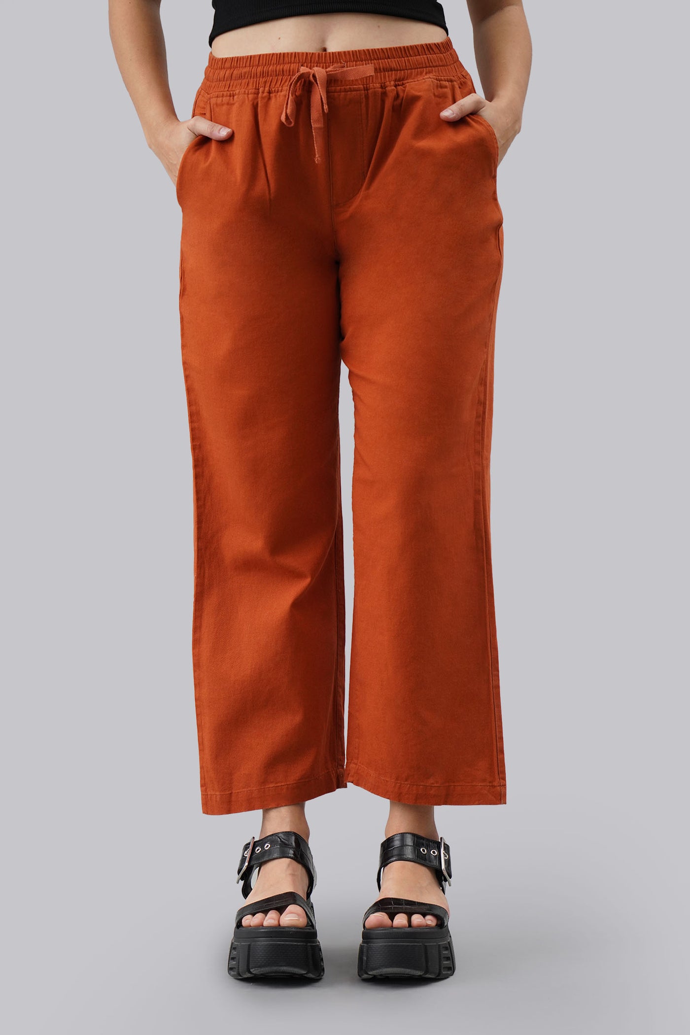 Unisex Trousers Pants With Drawstring