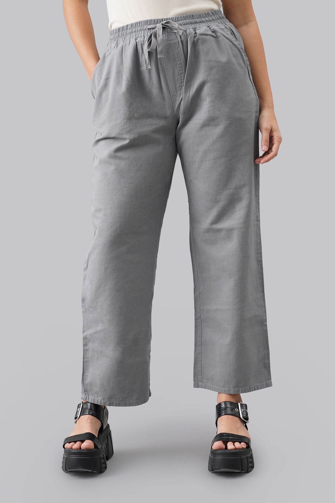 Unisex Trousers Pants With Drawstring