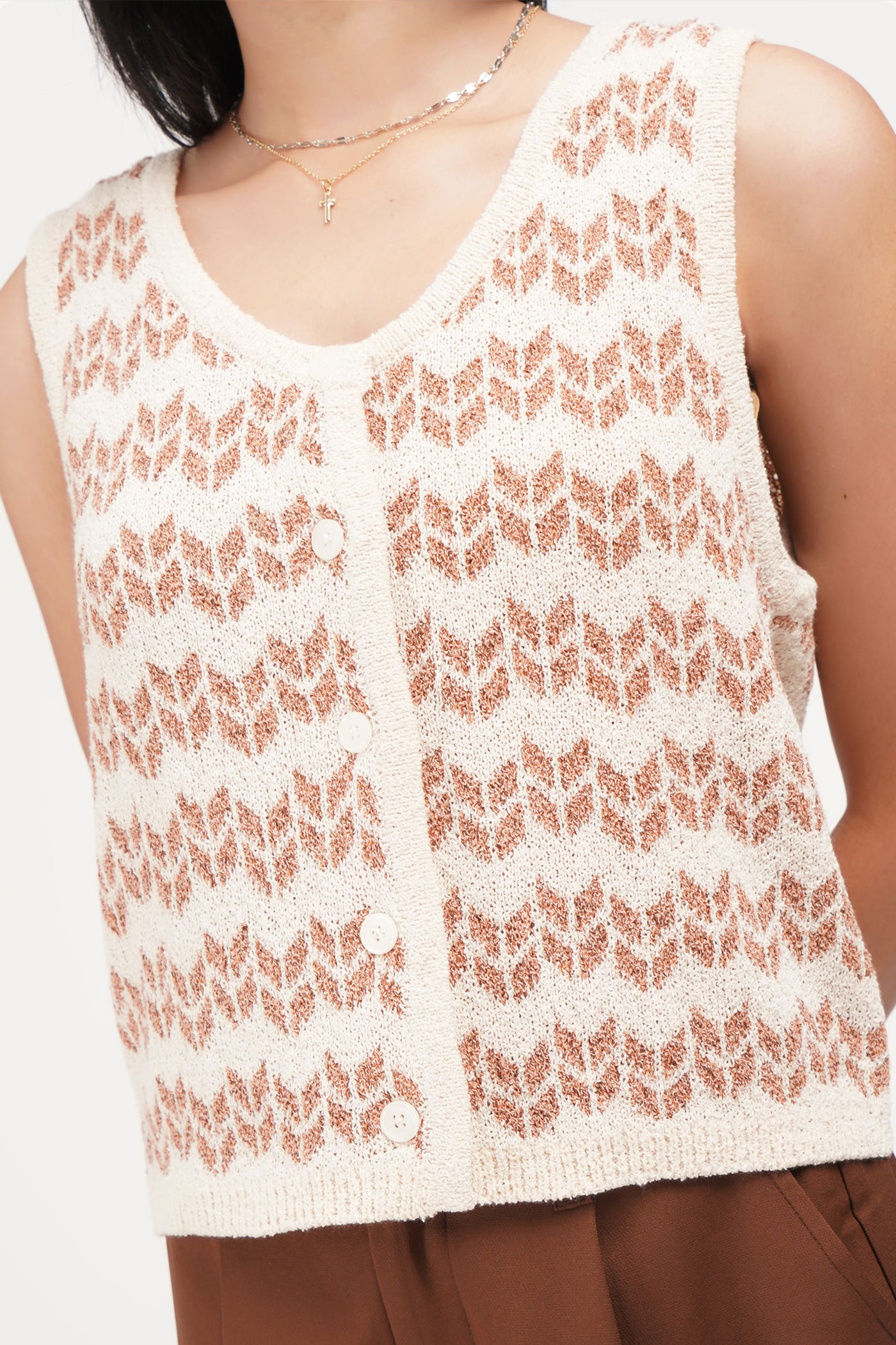 Crochet Button Down Vest