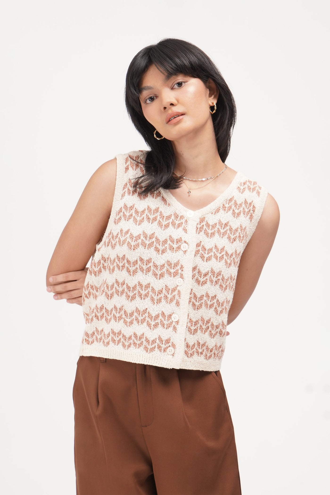 Crochet Button Down Vest
