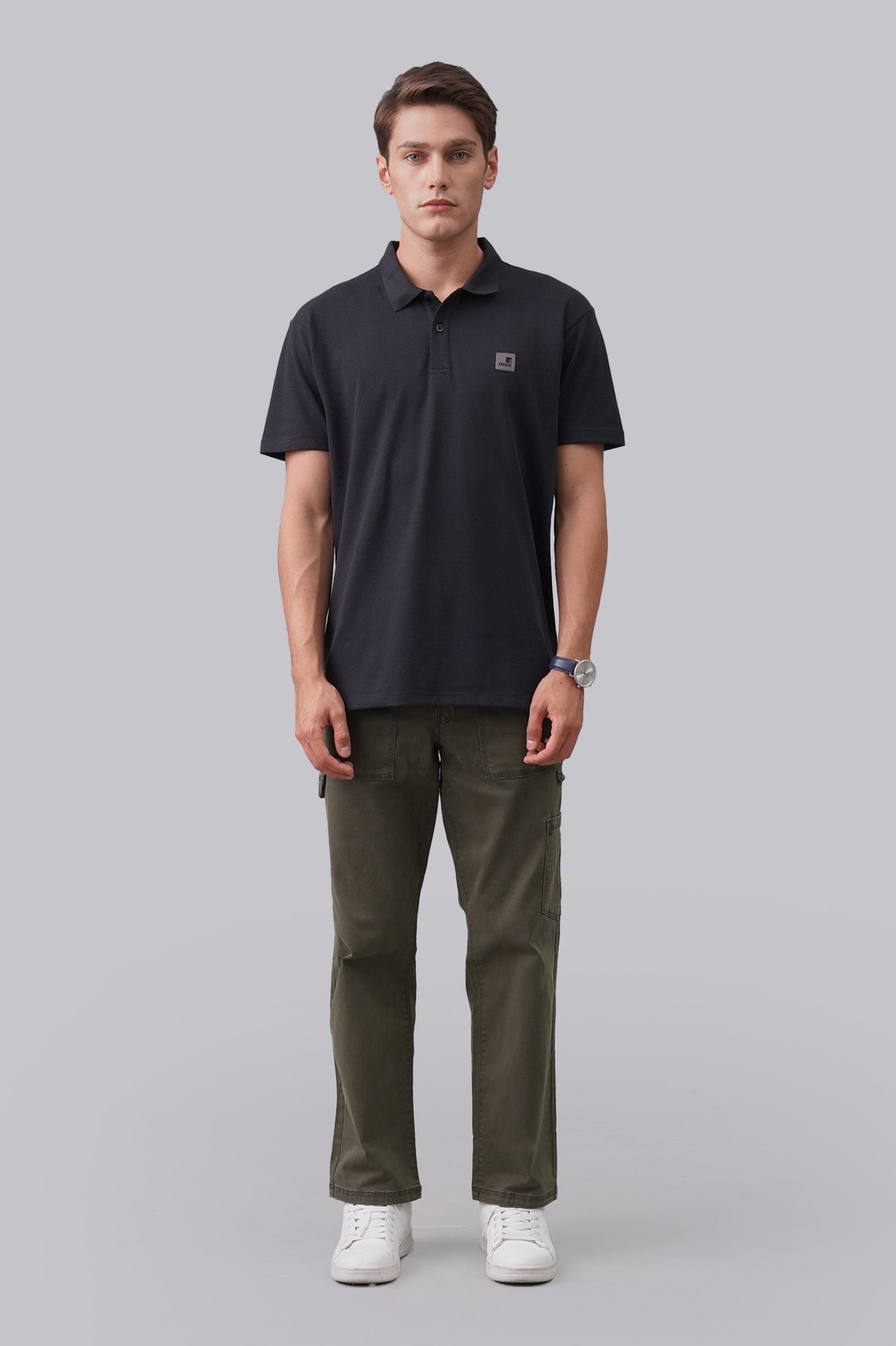 6 (ROKU) - ラインヴァンドleinwande  Polo / Black トップス ラインヴァンド トップス