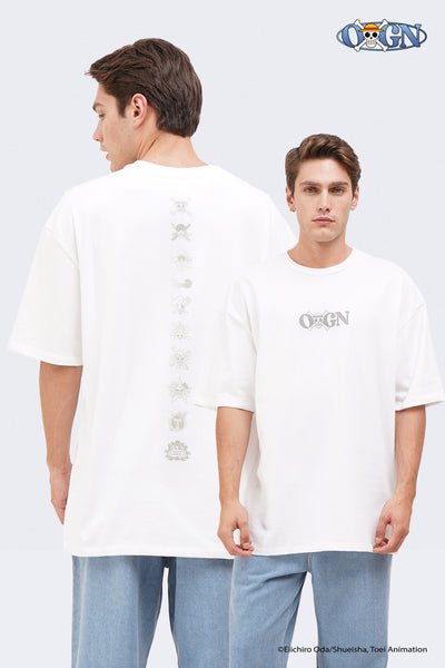 One Piece x OXGN Oversized Graphic T-Shirt With Back Print